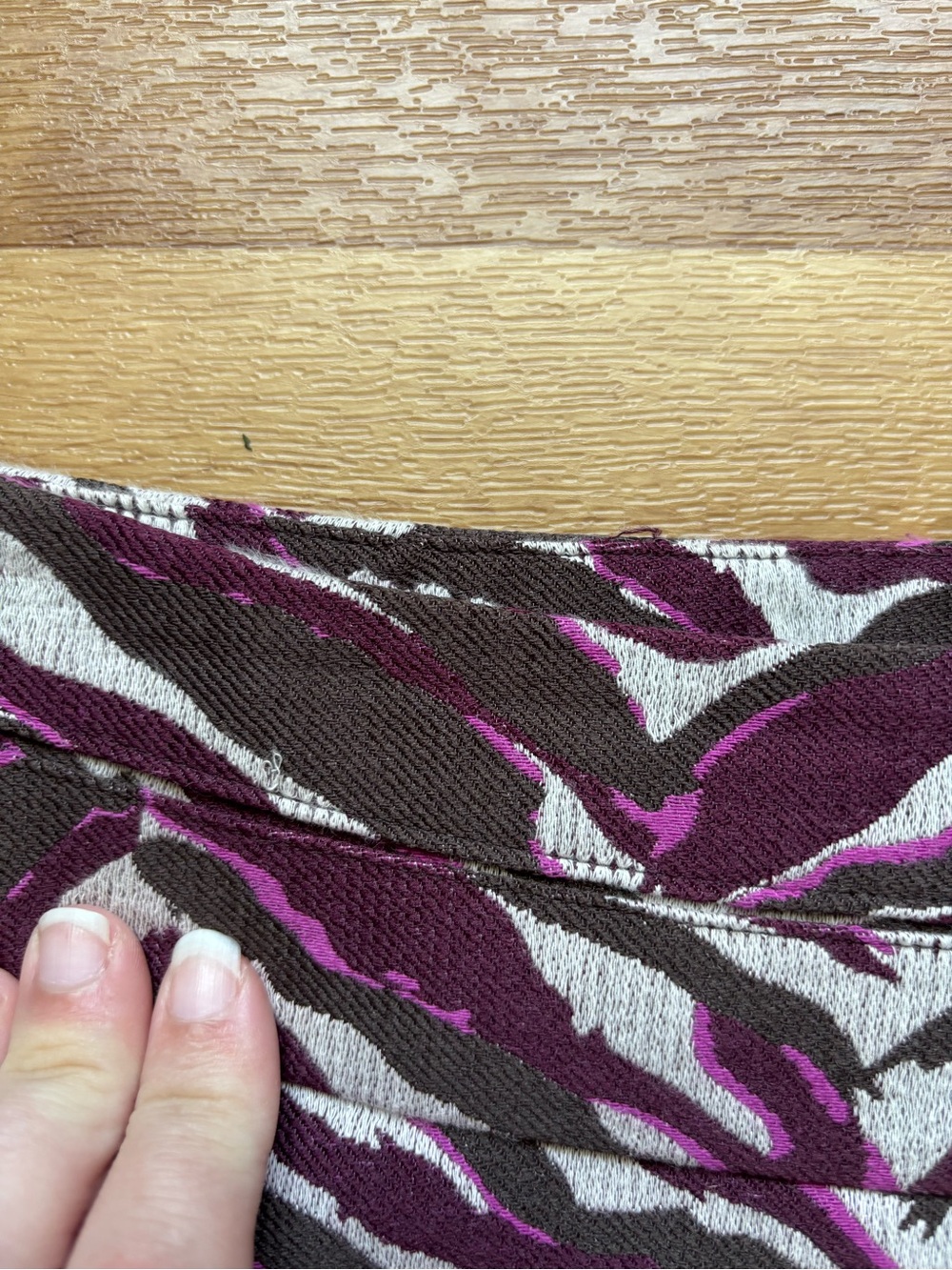 Merona Purple and Black Zebra-Print Mini Skirt - Picture 7 of 12
